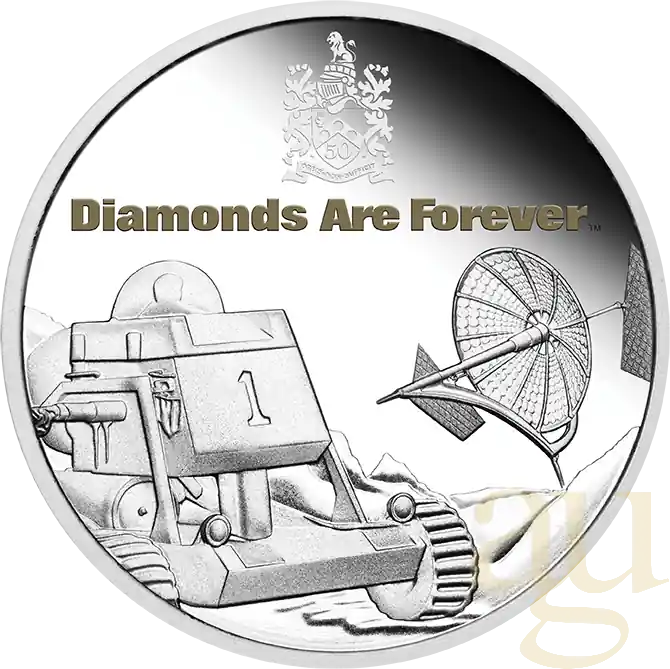 1 Unze Silbermünze Tuvalu - James Bond 007 - Diamonds Are Forever 50th Anniversary 2021 - proof Billig