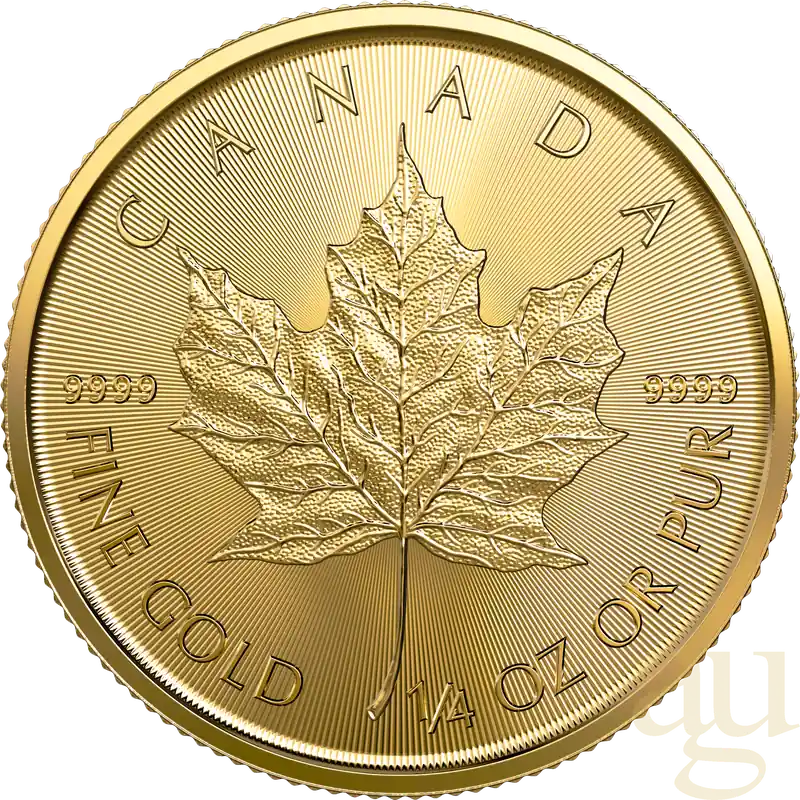 1/4 Unze Goldmünze Maple Leaf 2023 Preiswert