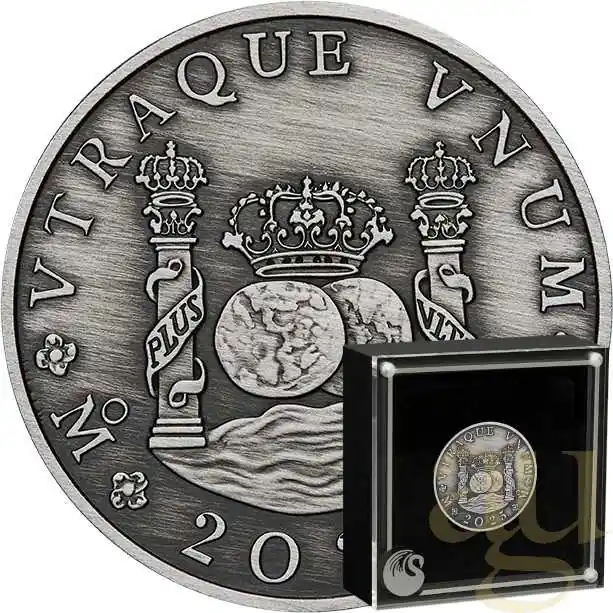 1 Unze Silbermünze Australien Proclamation Coin - Pillar Dollar 2025 - Antik Finish Beliebt