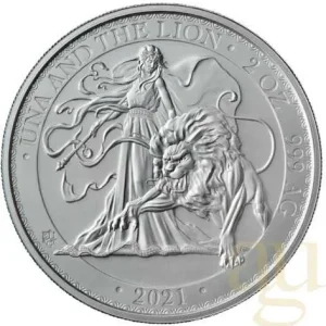 Neu 2 Unze Silbermünze St. Helena - Una and the Lion 2021