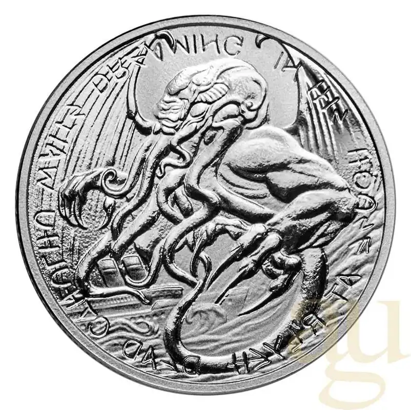 1 Unze Silbermünze Tokelau Krake Cthulhu 2021 Preis Gesenkt