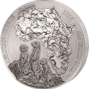 1 Unze Silbermünze Ruanda Erdmännchen 2016 Online Kaufen