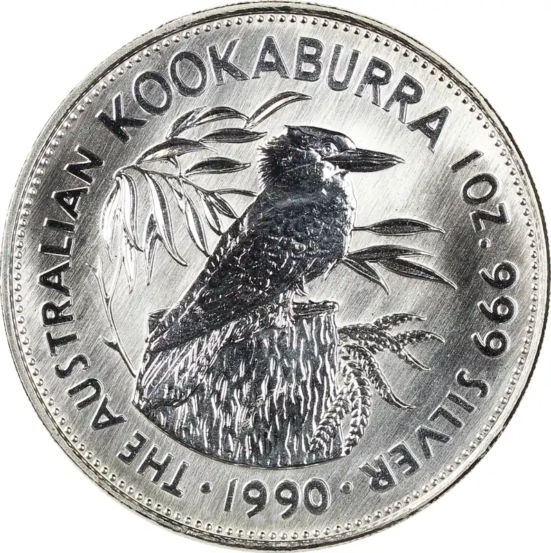 Solange Der Vorrat Reicht 1 Unze Silbermünze Australien Kookaburra 1990