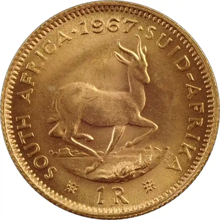 1 Rand Goldmünze Südafrika Top-Qualität
