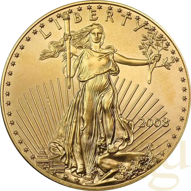 1 Unze Goldmünze American Eagle 2008 Solange Der Vorrat Reicht