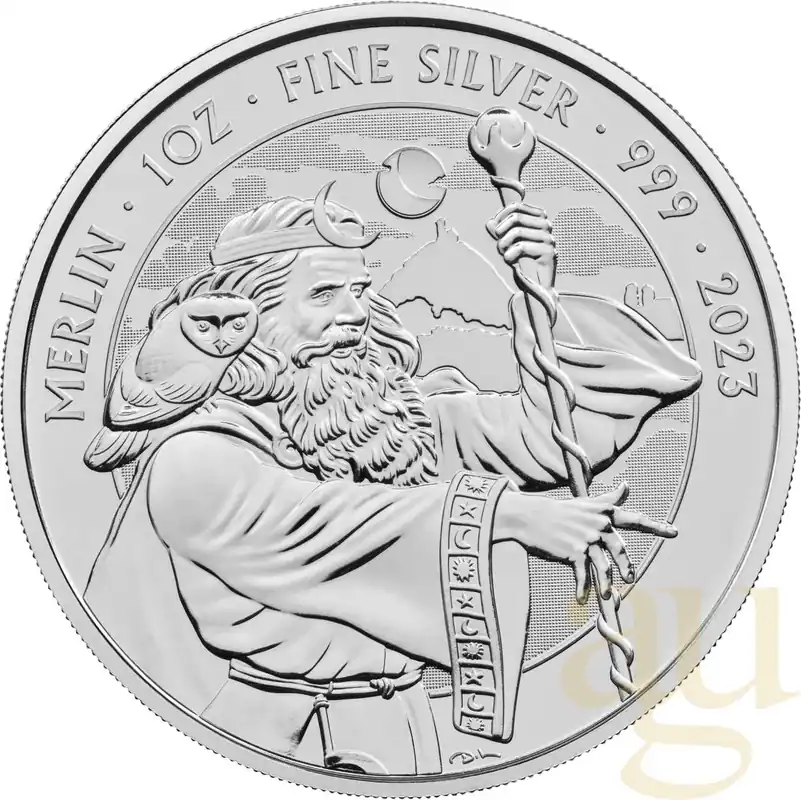 Knallerangebot 1 Unze Silbermünze Myths and Legends - Merlin 2023