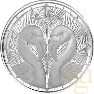 Direkt Vom Hersteller 1 Unze Silbermünze EC8 St. Lucia - Flamingos 2024