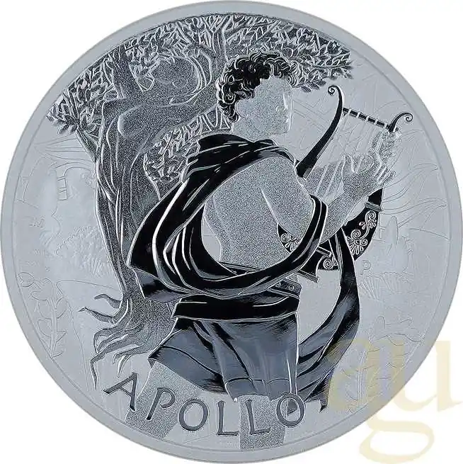 Sonderaktion 1 Unze Silbermünze Tuvalu - Gods of Olympus - Apollo 2023