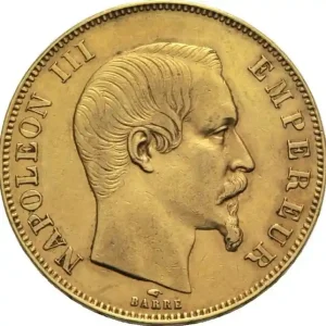 50 Francs Goldmünze Frankreich Napoleon III Preisreduziert
