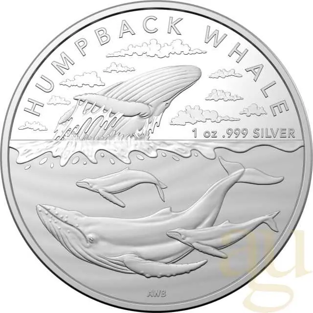Jetzt Kaufen 1 Unze Silbermünze Australien Antarctic Territory - Humpback Whale 2023