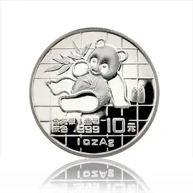 1 Unze Silbermünze China Panda 1989 Top-Qualität