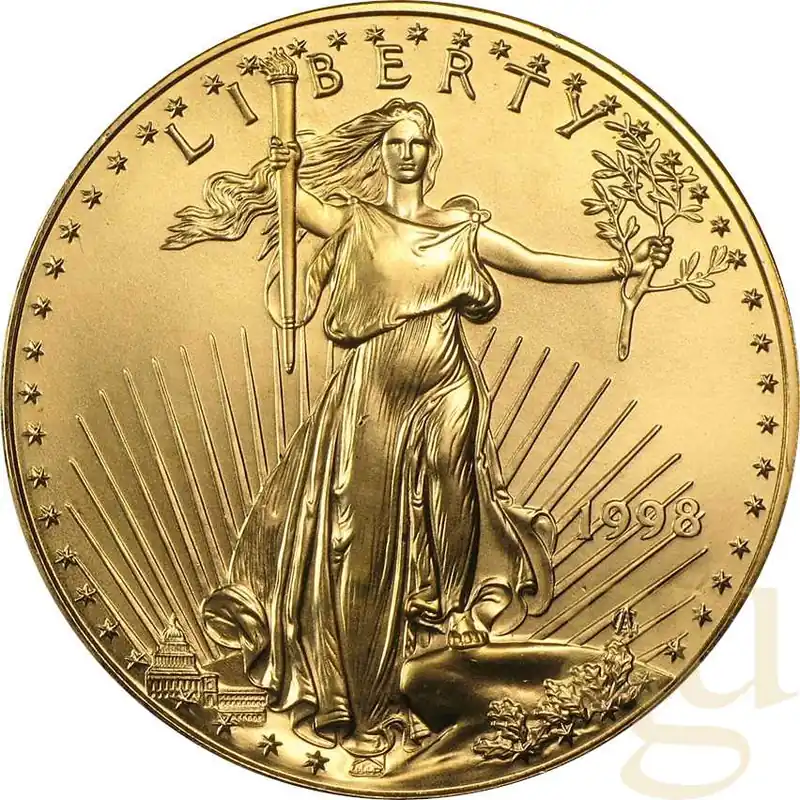 1 Unze Goldmünze American Eagle 1998 Finale Aktion