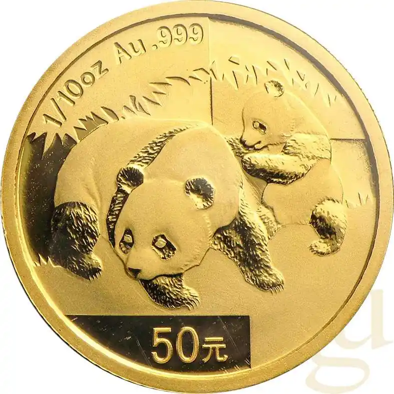 1/10 Unze Goldmünze China Panda 2008 Sale