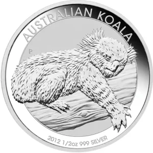 1/2 Unze Silbermünze Australien Koala 2012 Weltweiter Versand