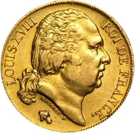 Nur Heute 20 Francs Louis XVIII (1816-1824)