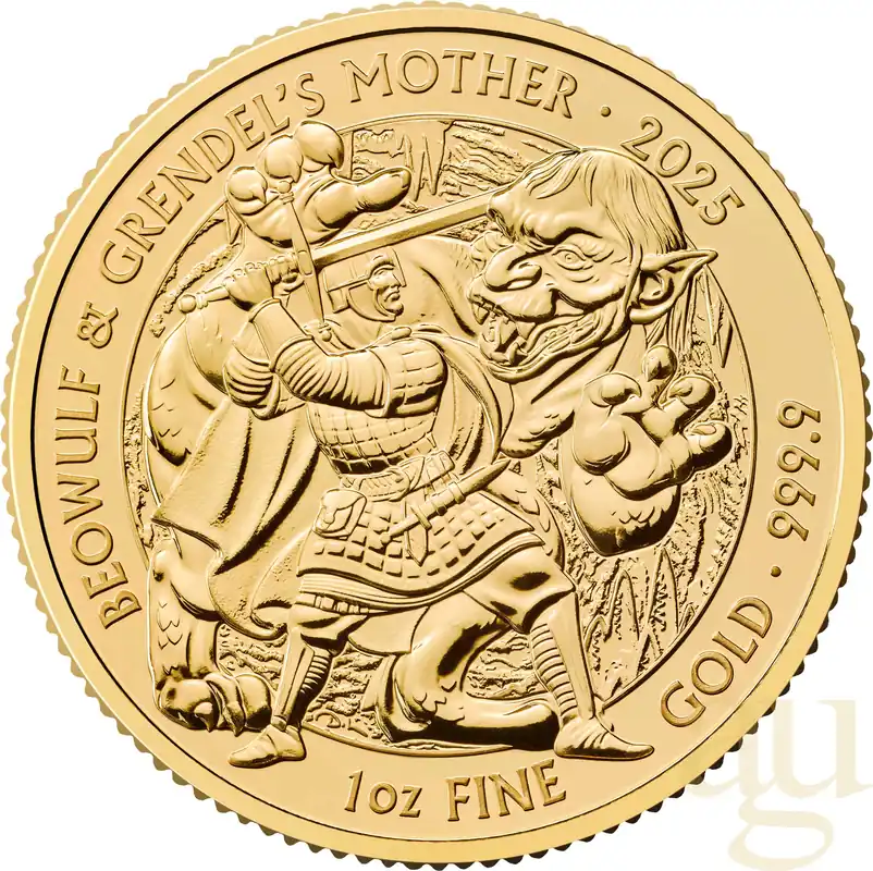 1 Unze Goldmünze Myths and Legends - Beowulf and Grendel's Mother 2025 Expressversand