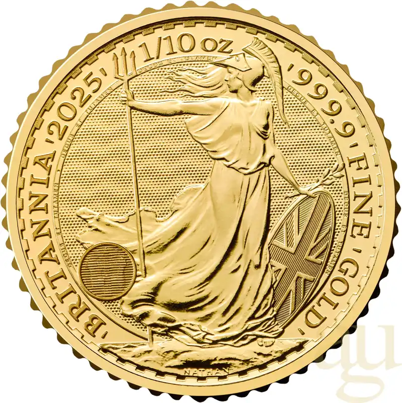 Neue Kollektion 1/10 Unze Goldmünze Britannia 2025