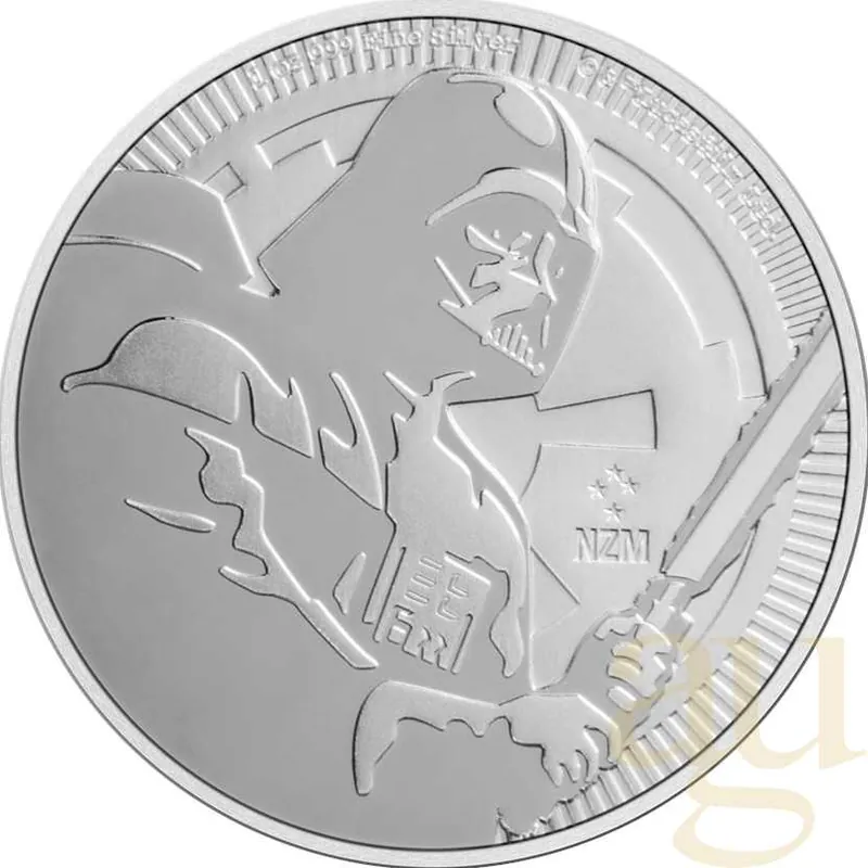 1 Unze Silbermünze Niue Star Wars - Darth Vader 2020 Meistverkauft