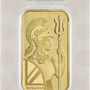Geprüft 31,1 Gramm Goldbarren The Royal Mint - Britannia