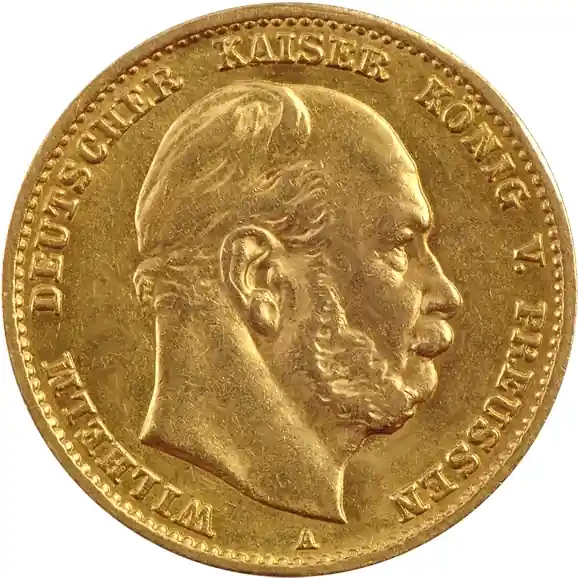 Neu 10 Mark Goldmünze Wilhelm I von Preußen