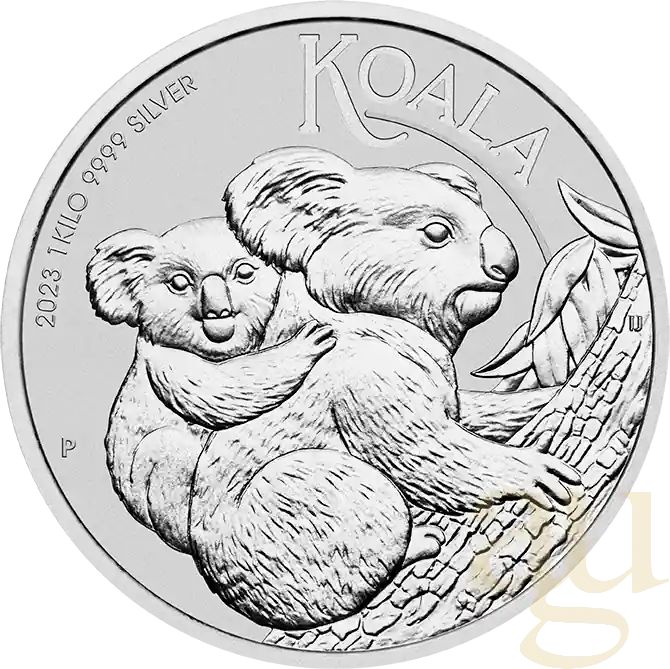 Original 1 Kilogramm Silbermünze Australien Koala 2023