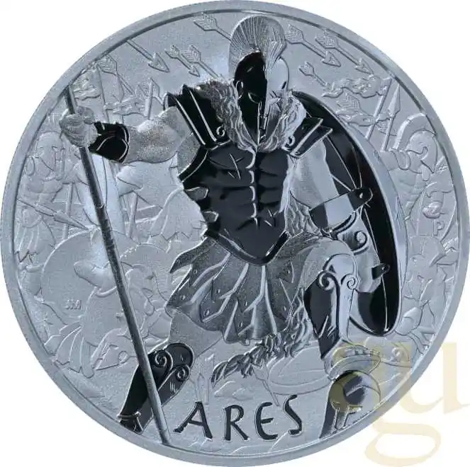 Jetzt Bestellen 1 Unze Silbermünze Tuvalu - Gods of Olympus - Ares 2023