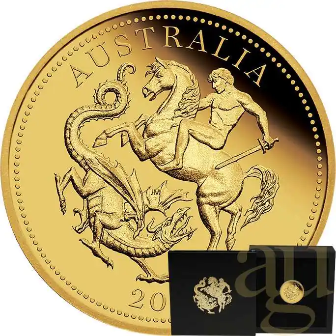 Beliebt The Perth Mint 125 Jahre Australian Sovereign 2024 Goldmünze - polierte Platte