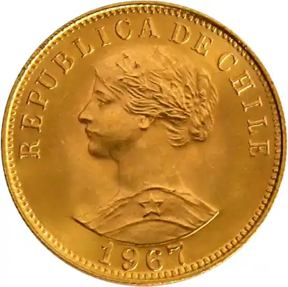 50 Pesos Goldmünze Chile Liberty Bestpreis