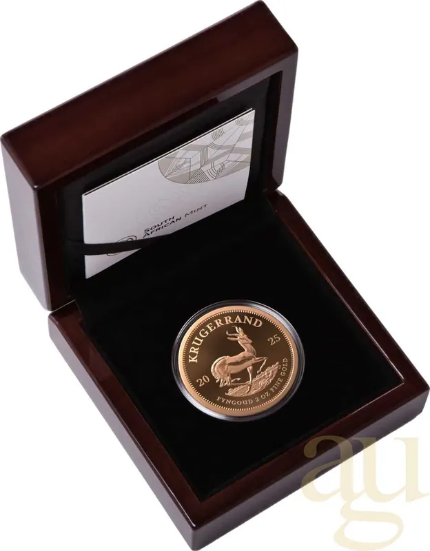 Sofort Bestellen 2 Unzen Goldmünze Krügerrand 2024 - Piedfort polierte Platte