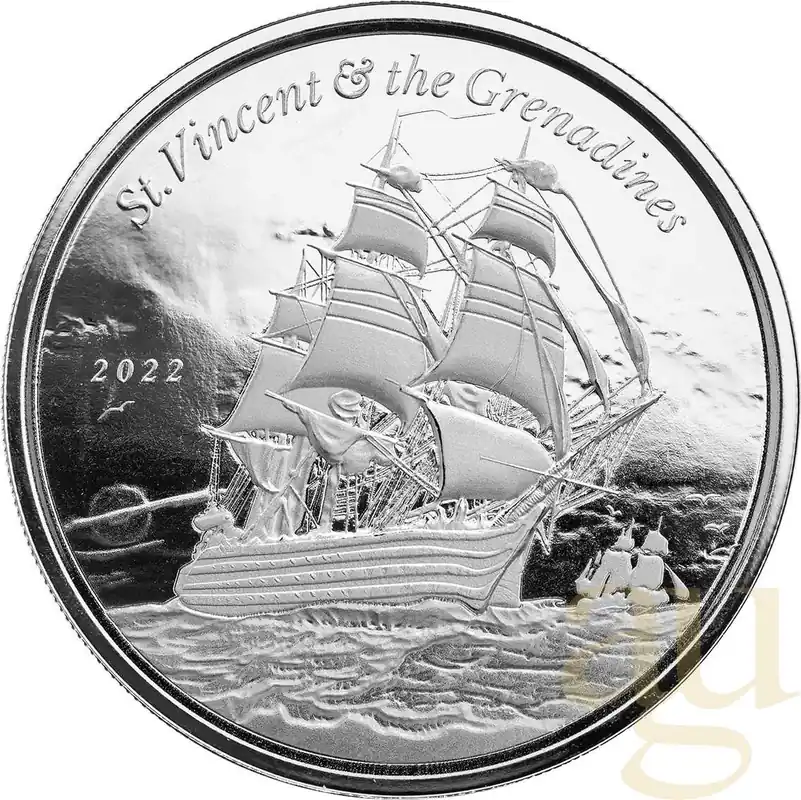 1 Unze Silbermünze EC8 St. Vincent & The Grenadines - Warship 2022 Kostenloser Versand