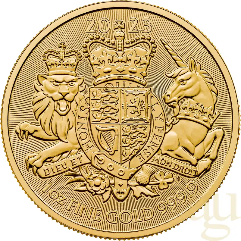 Sonderangebot 1 Unze Goldmünze Großbritannien Royal Arms 2023