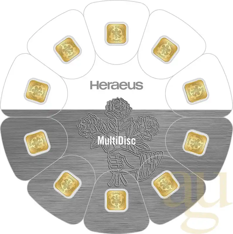 10 Gramm Goldbarren Heraeus MultiDisc Nur Heute