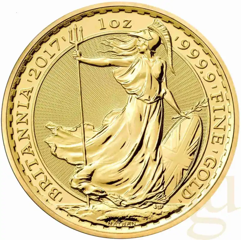 Markenware 1 Unze Goldmünze Britannia 2017