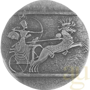 5 Unzen Silbermünze Republic of Tschad Chariot of War 2020 Sonderaktion