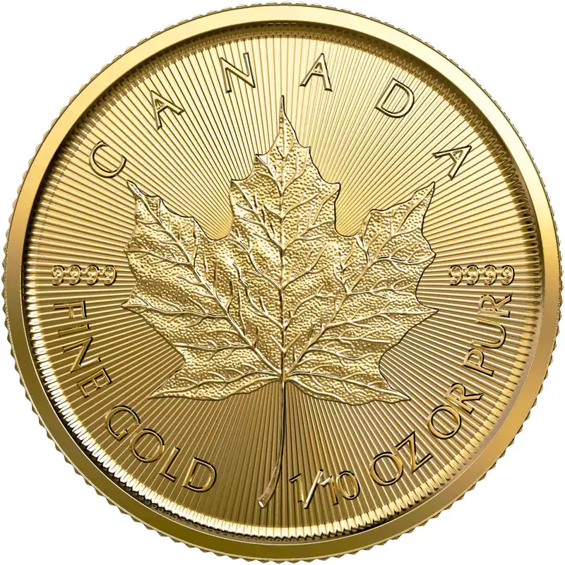 Sonderangebot 1/10 Unze Goldmünze Maple Leaf 2022