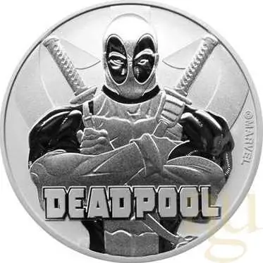 Saisonangebot 1 Unze Silbermünze Tuvalu - Deadpool 2018