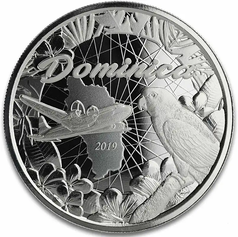 Rabatt 1 Unze Silbermünze EC8 Dominica - The Nature Isle 2019