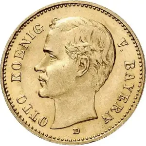Schnäppchen 10 Mark Goldmünze Otto König von Bayern