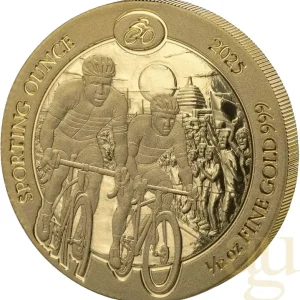 1/12 Unze Goldmünze Ruanda Sporting Serie - Radsport 2025 Schnäppchen