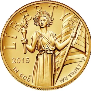 1 Unze Goldmünze American Liberty 2015 High Relief Zertifiziert