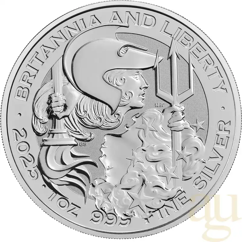 1 Unze Silbermünze Britannia and Liberty 2025 Jetzt Kaufen