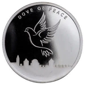 Expressversand 1 Unze Silber Israel - Jerusalem Dove of Peace 2016 Round