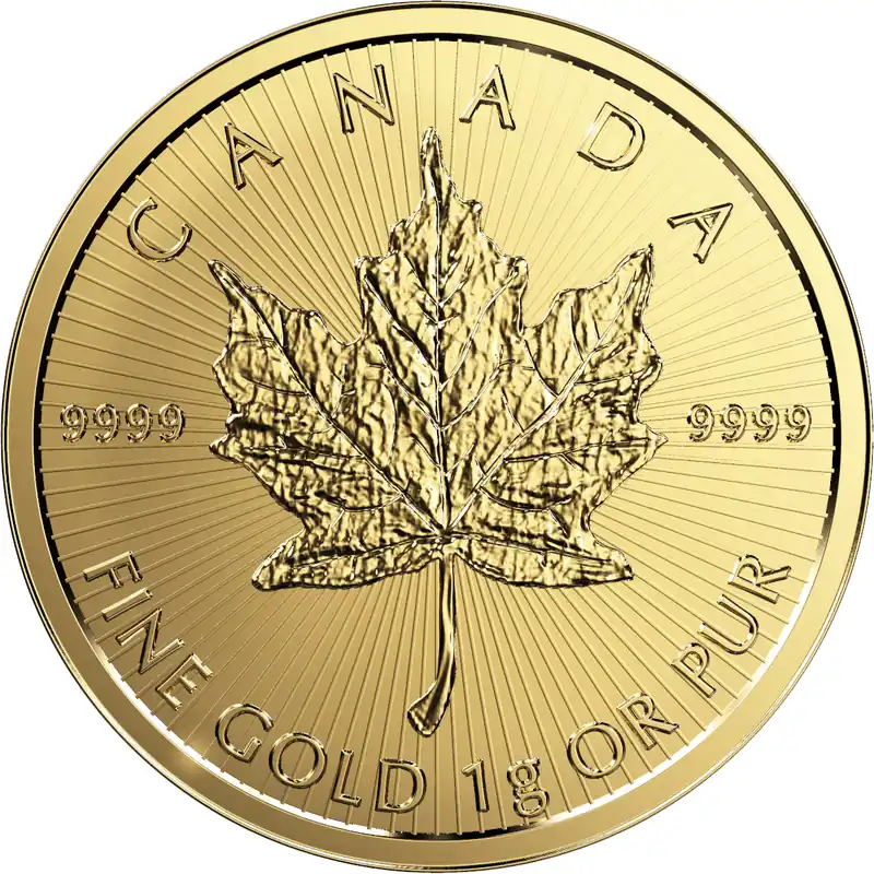 1 Gramm Goldmünze Maple Leaf Jetzt Bestellen