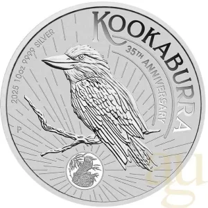 Exklusiv 10 Unzen Silbermünze Australien Kookaburra 2025