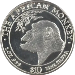 1 Unze Silbermünze Somali Republic African Monkey 1998 Bestpreis