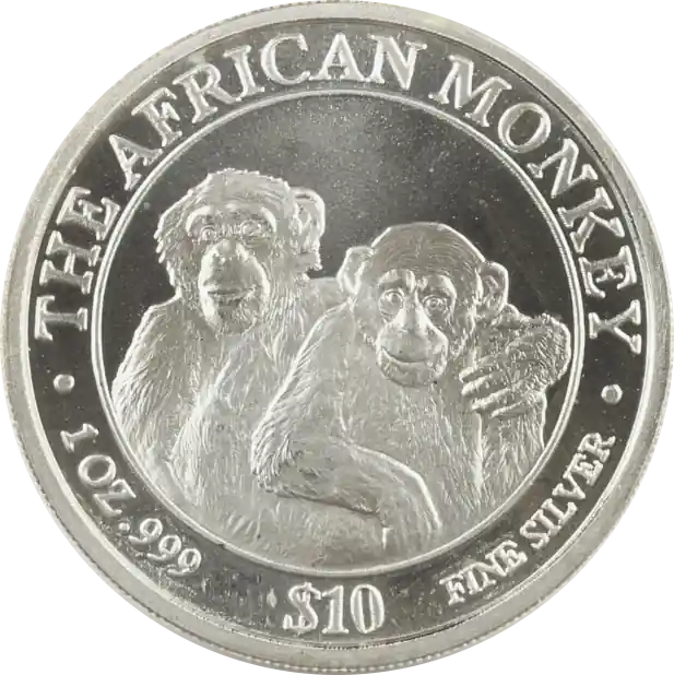 1 Unze Silbermünze Somali Republic African Monkey 2000 Direktkauf