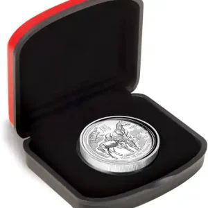 1 Unze Silbermünze Australien Lunar II Pferd 2014 polierte Platte - high Relief Garantierte Lieferung