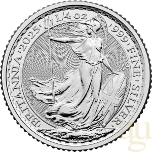 1/4 Unze Silbermünze Britannia 2025 Geld-Zurück-Garantie