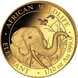 1/10 Unze Goldmünze Somalia Elefant 2018 Gleich Bestellen