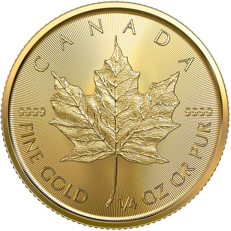Beliebt 1/4 Unze Goldmünze Maple Leaf 2022
